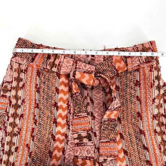 Anthropologie Eva Franco Mila Textured High Waisted Shorts Macedonia Size 8 - Picture 6 of 11